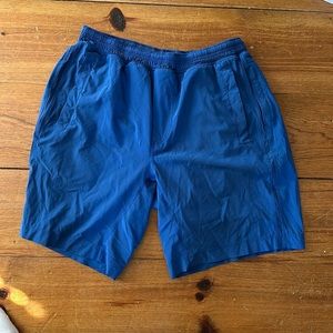 9 inch lined. Lululemon pace breaker shorts.
